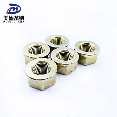 FAW 트럭의 헥사곤 플랜지 잠금 견과류 탄소 노란색 진열 철강 표준 T32716T